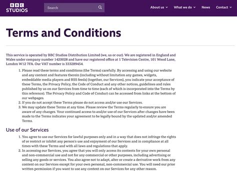Terms & Condition .